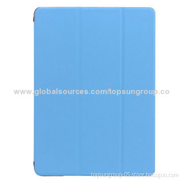 PU Leather Case for iPad Air, Voltage Technology Tri-fold, OEM and ODM Orders Welcomed